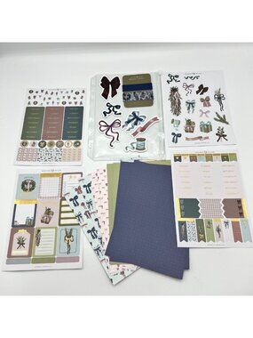 Archer & Olive Festive Planner Sticker Washi Tape Set Bows Gifts Theme Holiday